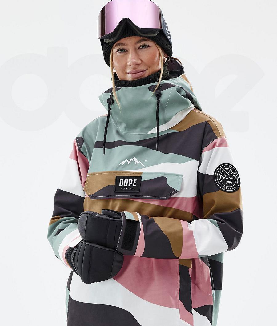 Dope Blizzard W Shards Snowboardjacken Damen Gold Rosa | CH1597FM