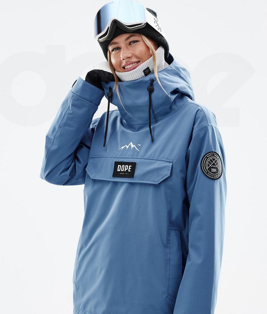 Dope Blizzard W Skijacken Damen Blau Grau | CH1457RW