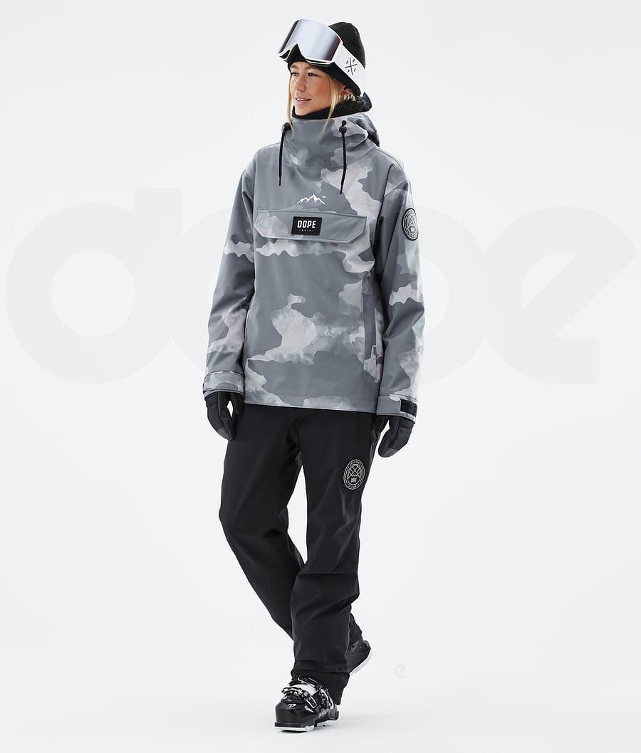 Dope Blizzard W Skijacken Damen Grau Camouflage | CH1453MA