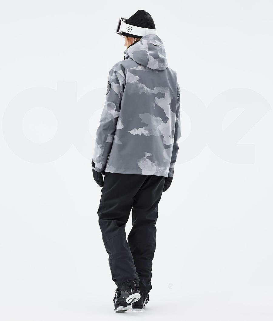 Dope Blizzard W Skijacken Damen Grau Camouflage | CH1453MA