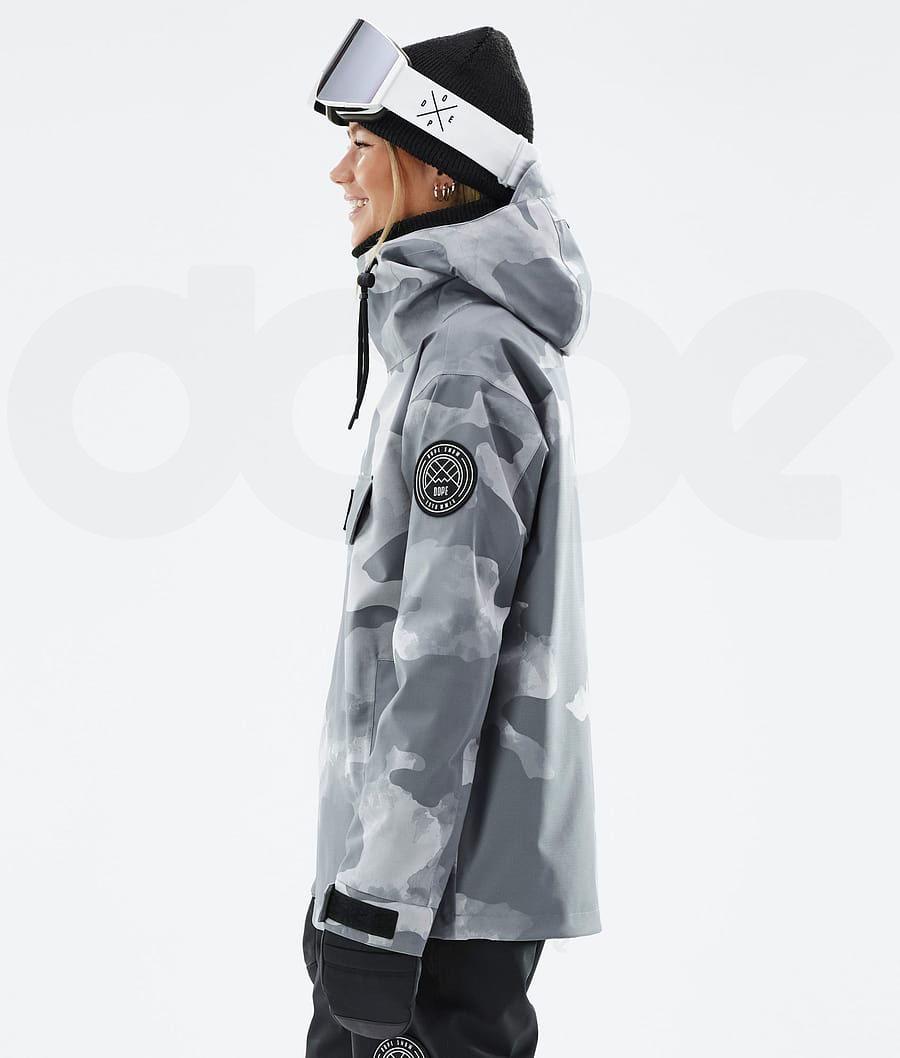 Dope Blizzard W Skijacken Damen Grau Camouflage | CH1453MA