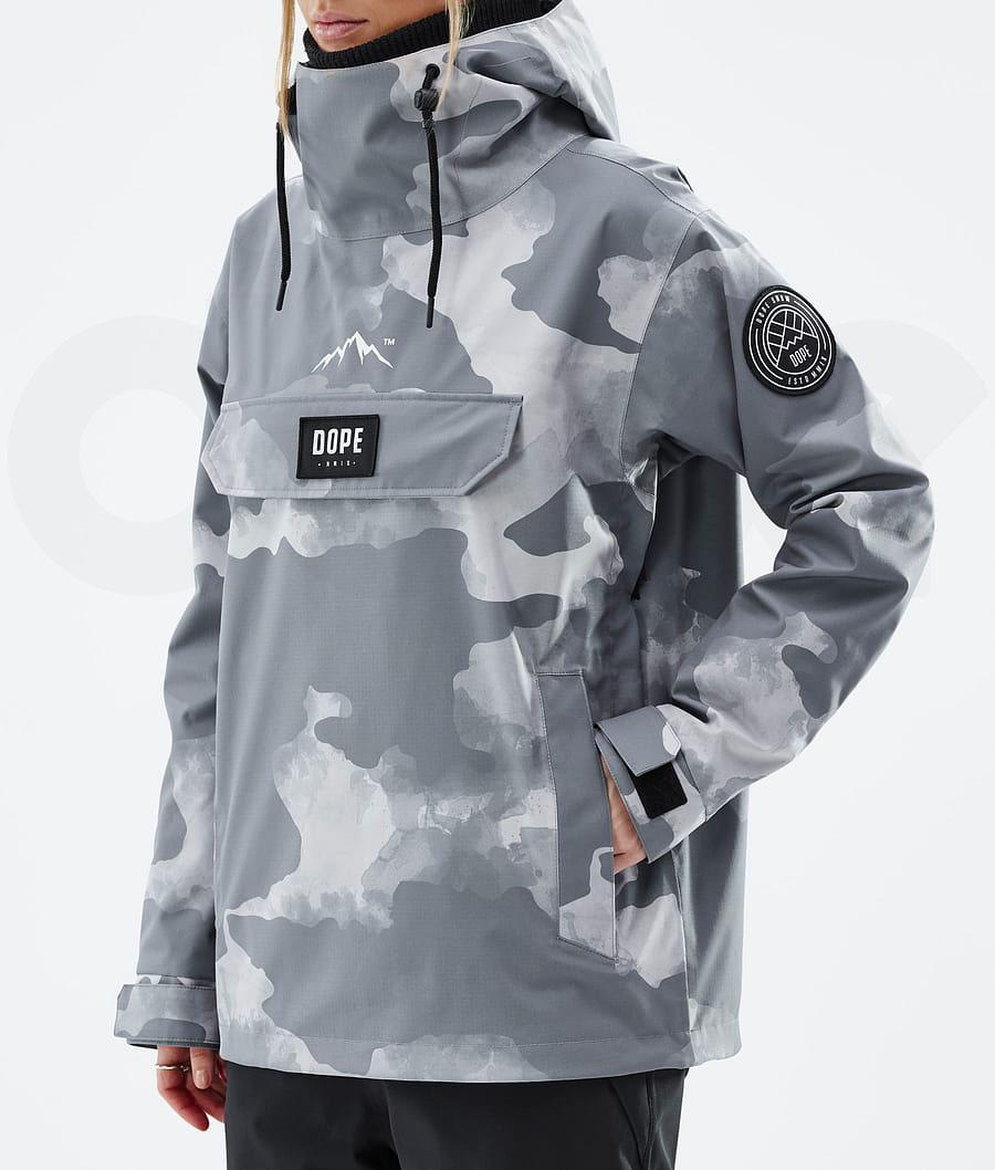 Dope Blizzard W Skijacken Damen Grau Camouflage | CH1453MA