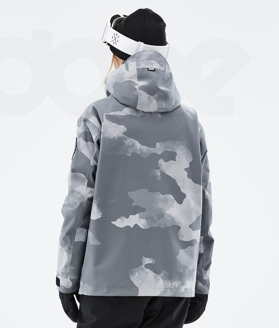 Dope Blizzard W Skijacken Damen Grau Camouflage | CH1453MA