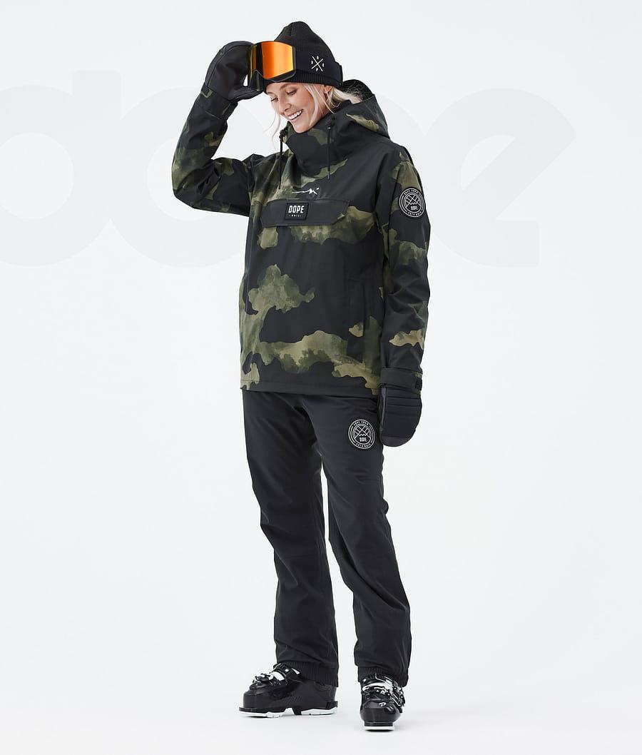 Dope Blizzard W Skijacken Damen Grün Camouflage | CH1450VD