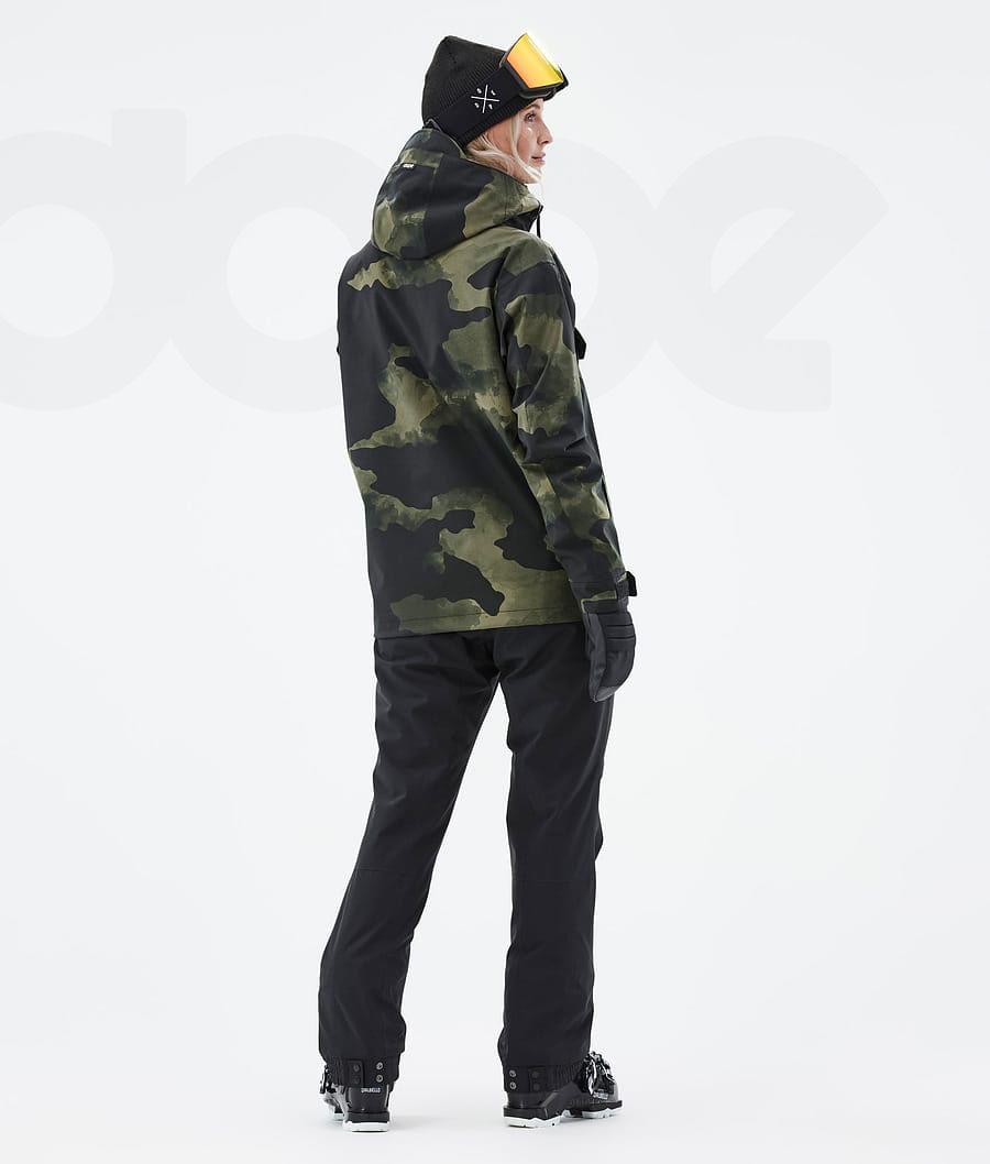 Dope Blizzard W Skijacken Damen Grün Camouflage | CH1450VD