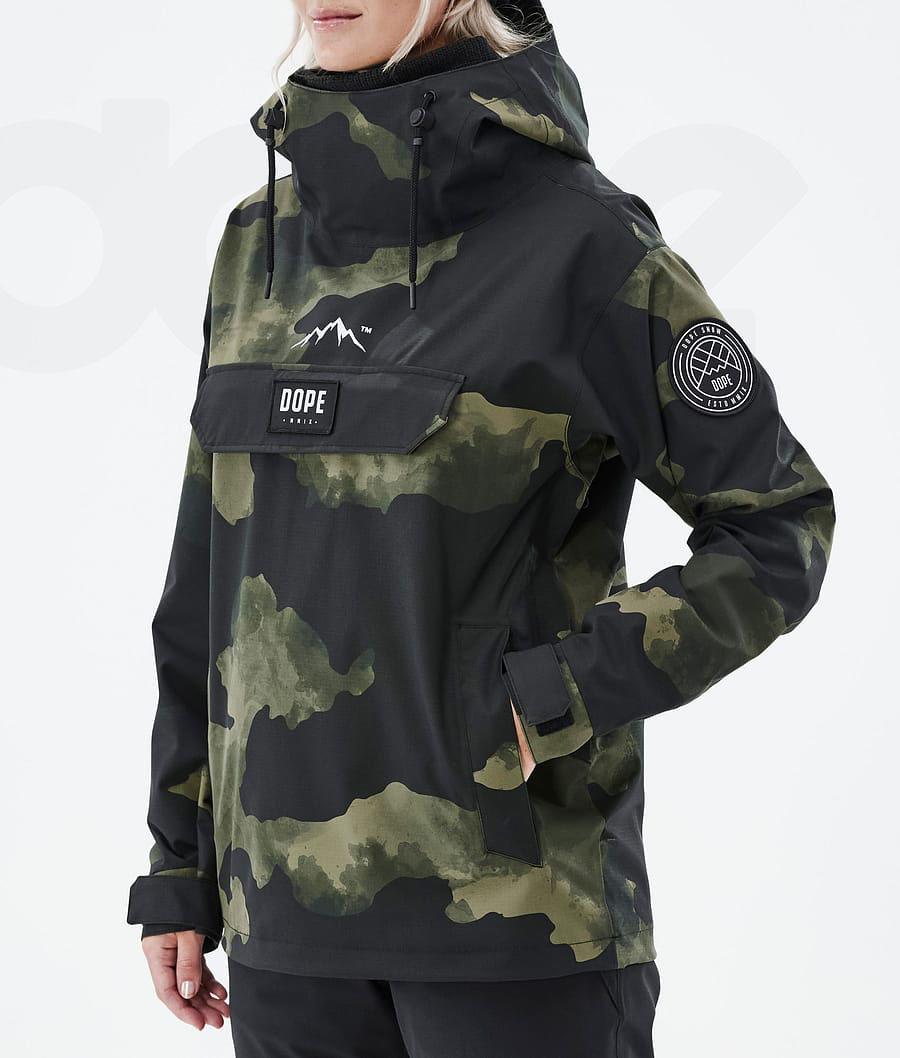 Dope Blizzard W Skijacken Damen Grün Camouflage | CH1450VD