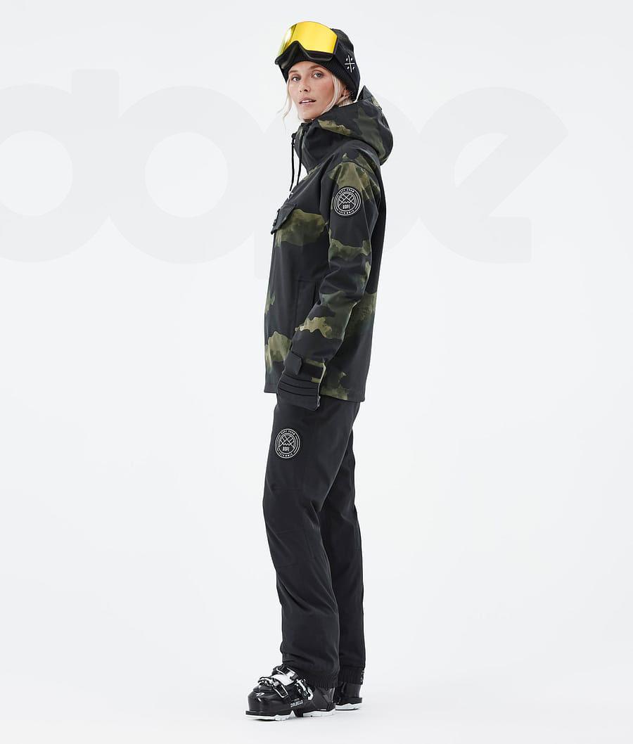 Dope Blizzard W Skijacken Damen Grün Camouflage | CH1450VD