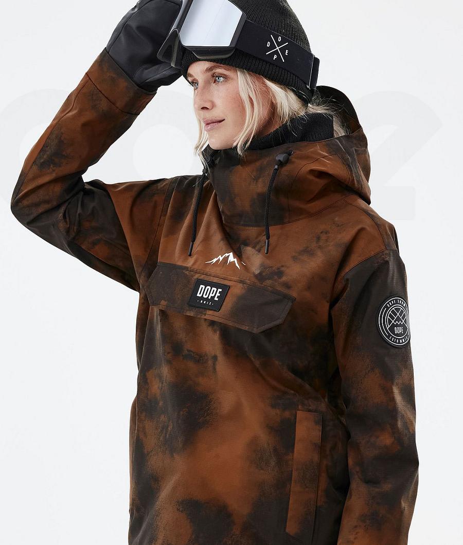 Dope Blizzard W Smudge Snowboardjacken Damen Orange | CH1595SO