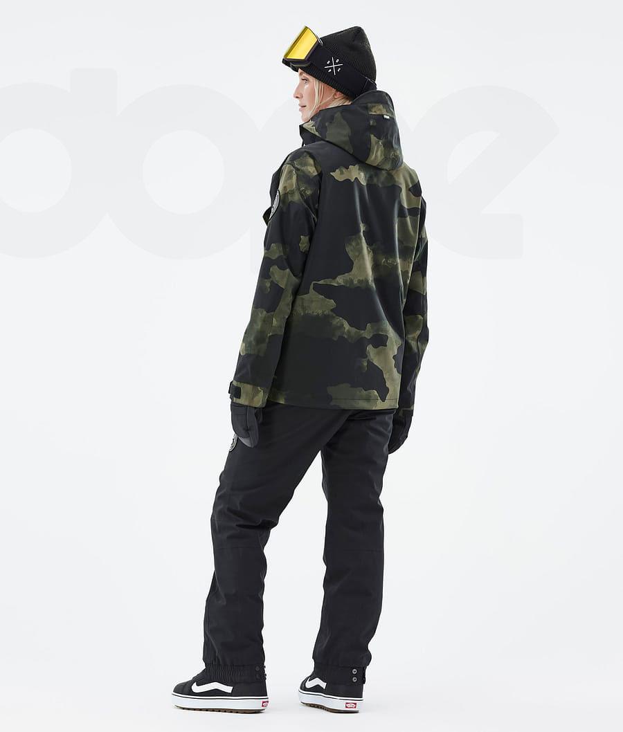 Dope Blizzard W Snowboardjacken Damen Grün Camouflage | CH1619PQ