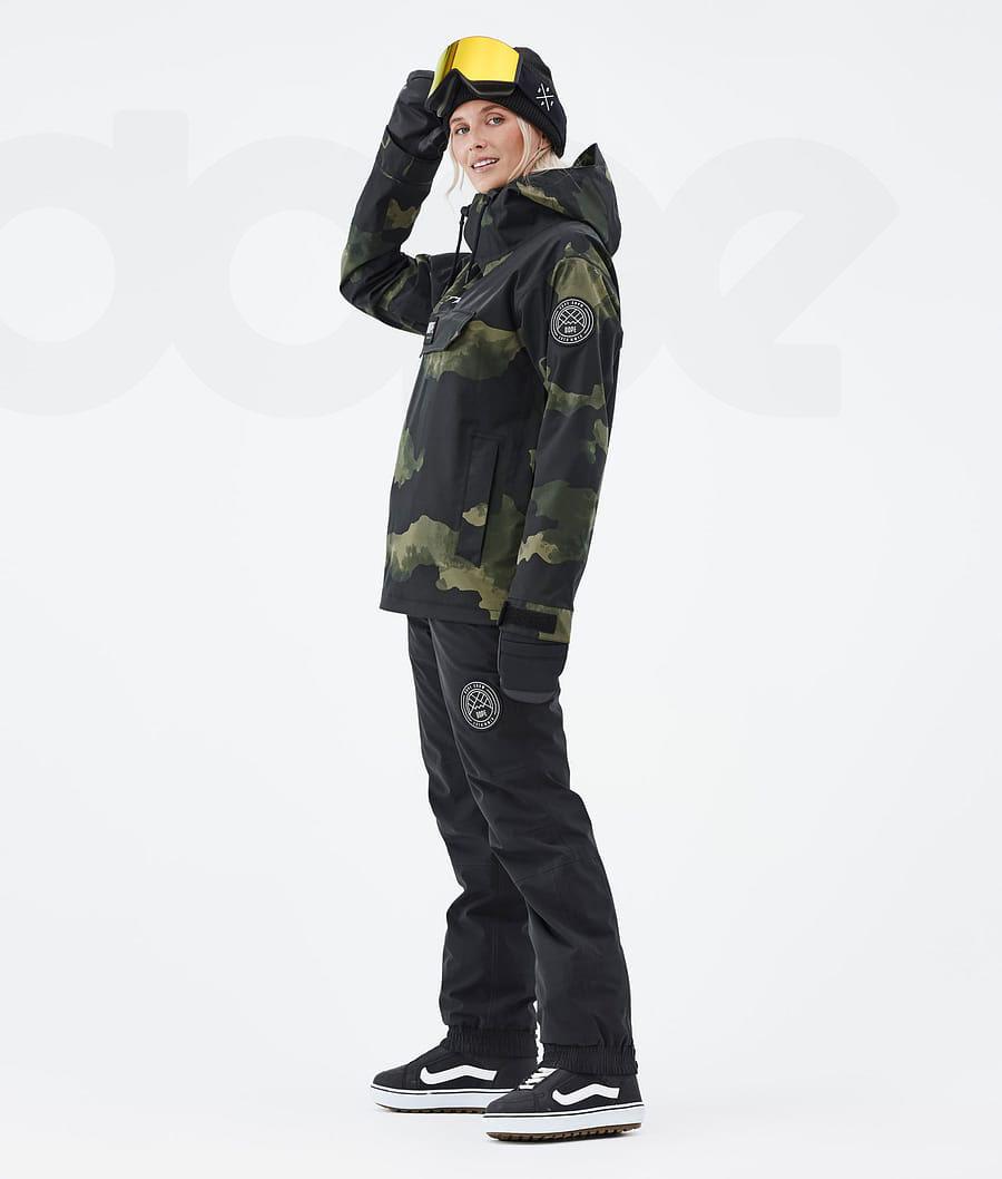 Dope Blizzard W Snowboardjacken Damen Grün Camouflage | CH1619PQ