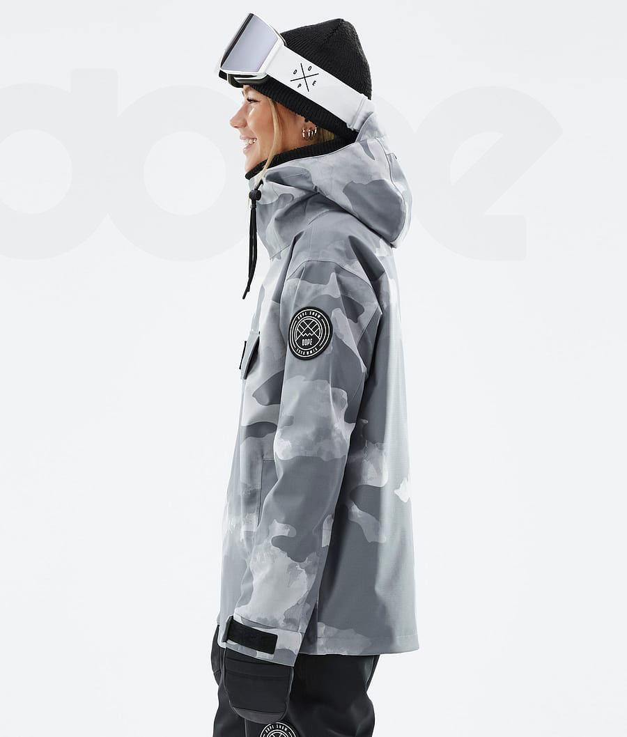 Dope Blizzard W Snowboardjacken Damen Grau Camouflage | CH1620AP