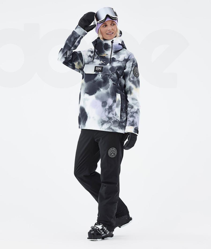 Dope Blizzard W Tiedye Skijacken Damen Schwarz Lila | CH1424VD