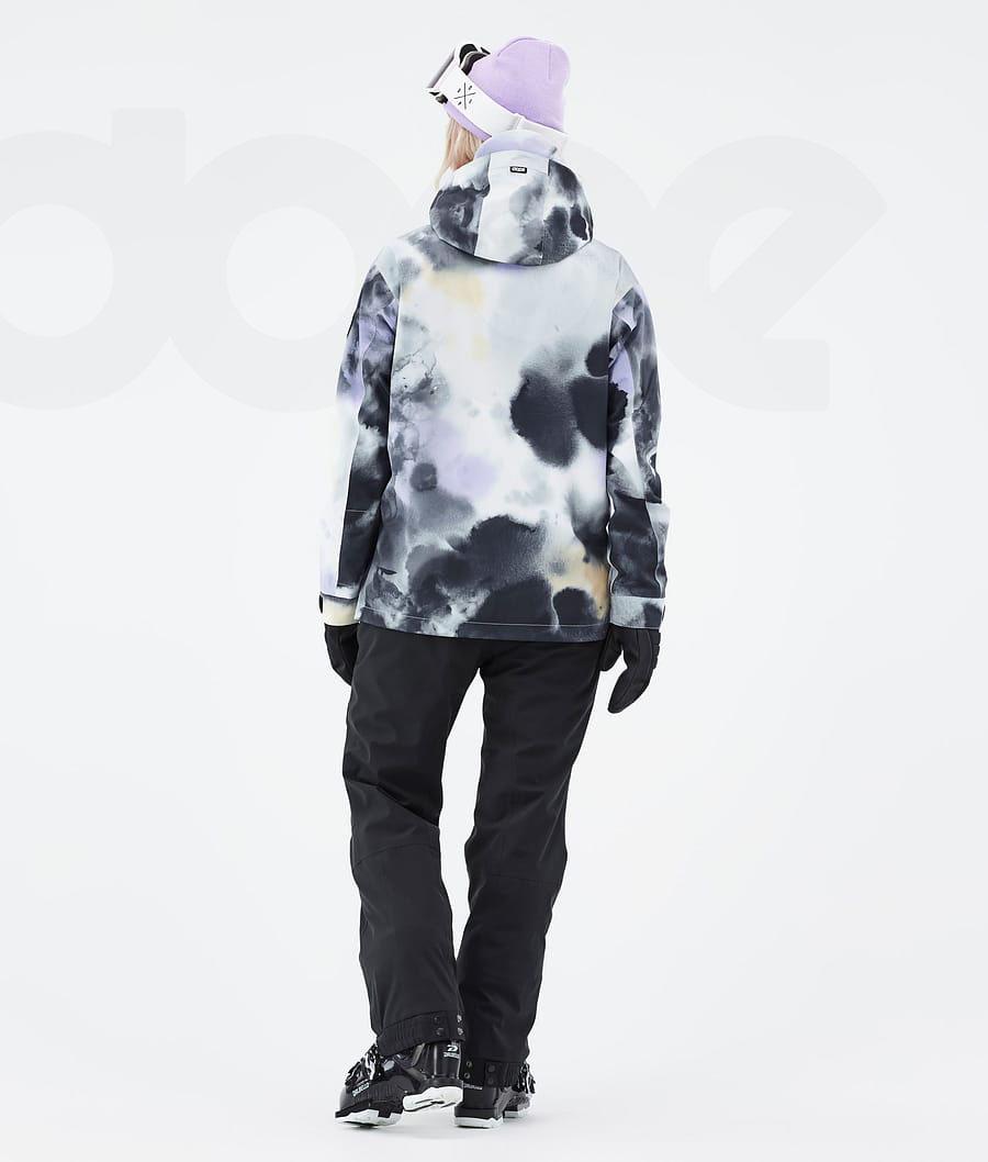 Dope Blizzard W Tiedye Skijacken Damen Schwarz Lila | CH1424VD