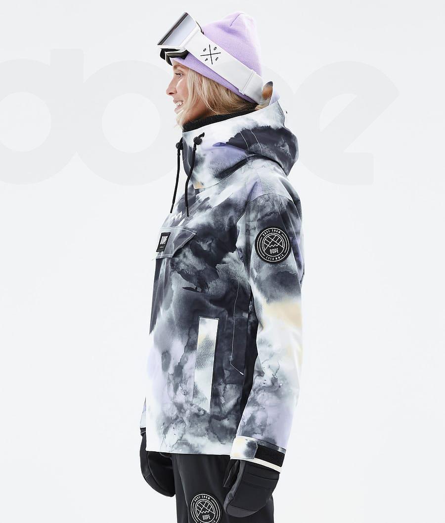 Dope Blizzard W Tiedye Skijacken Damen Schwarz Lila | CH1424VD