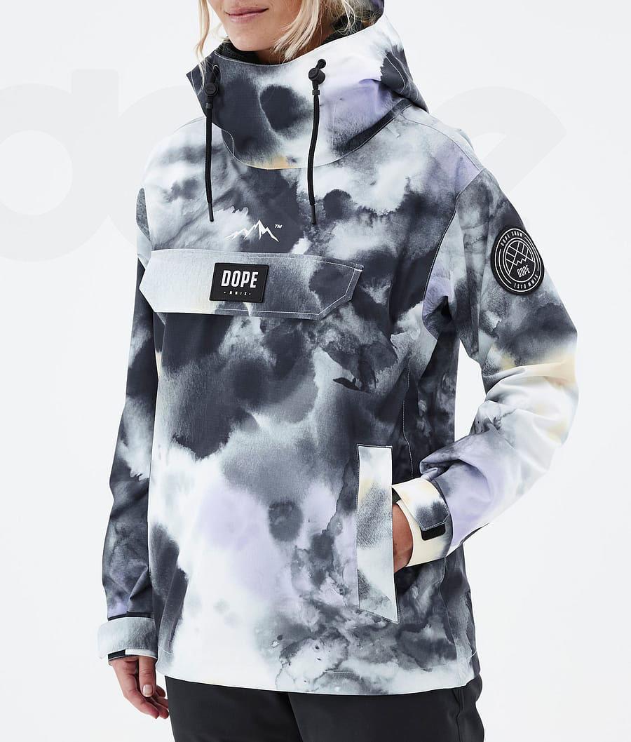 Dope Blizzard W Tiedye Skijacken Damen Schwarz Lila | CH1424VD