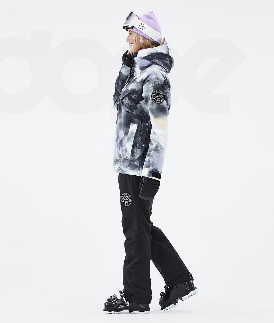 Dope Blizzard W Tiedye Skijacken Damen Schwarz Lila | CH1424VD