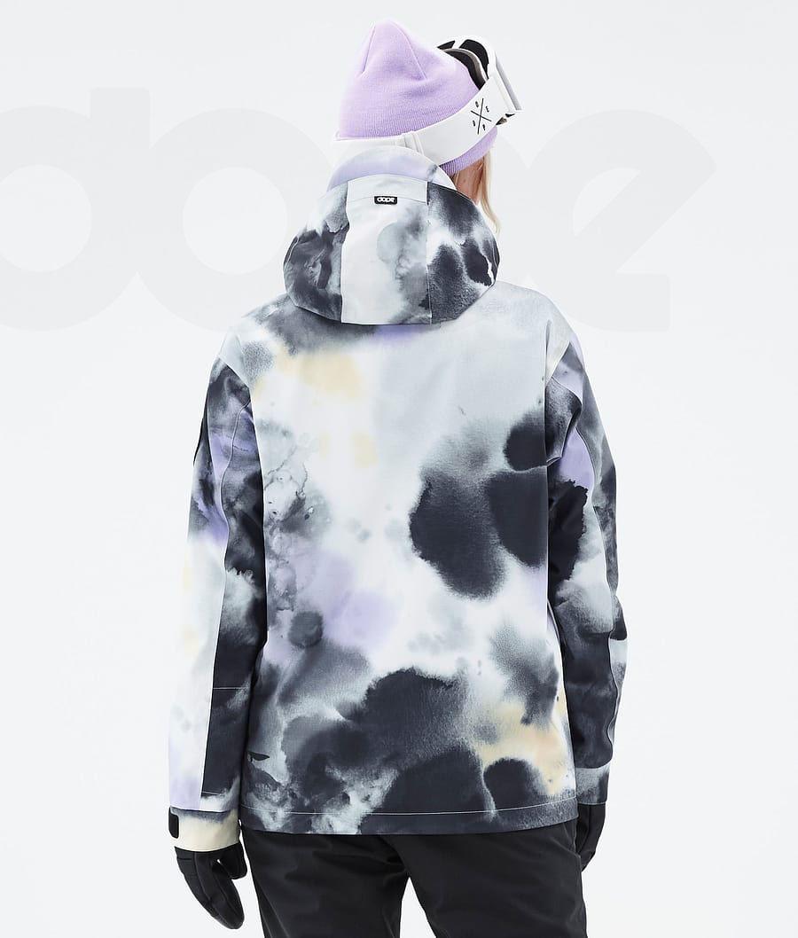 Dope Blizzard W Tiedye Skijacken Damen Schwarz Lila | CH1424VD