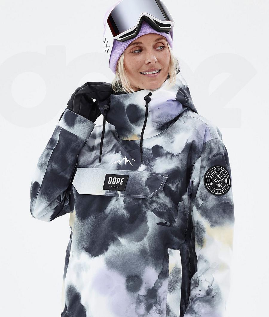 Dope Blizzard W Tiedye Snowboardjacken Damen Schwarz Lila | CH1593PQ