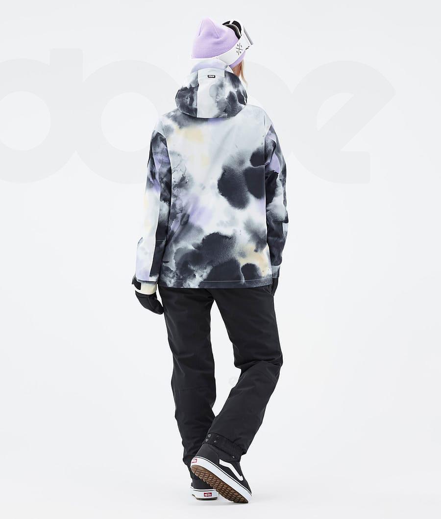 Dope Blizzard W Tiedye Snowboardjacken Damen Schwarz Lila | CH1593PQ