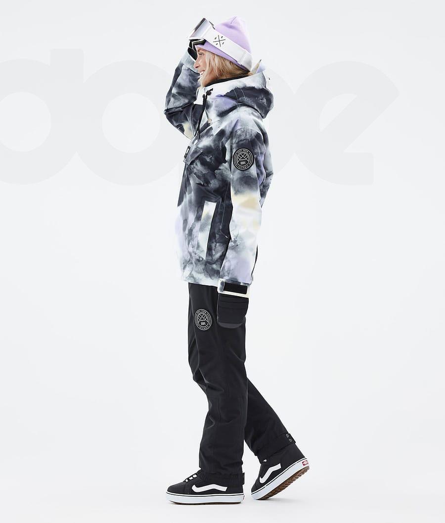 Dope Blizzard W Tiedye Snowboardjacken Damen Schwarz Lila | CH1593PQ