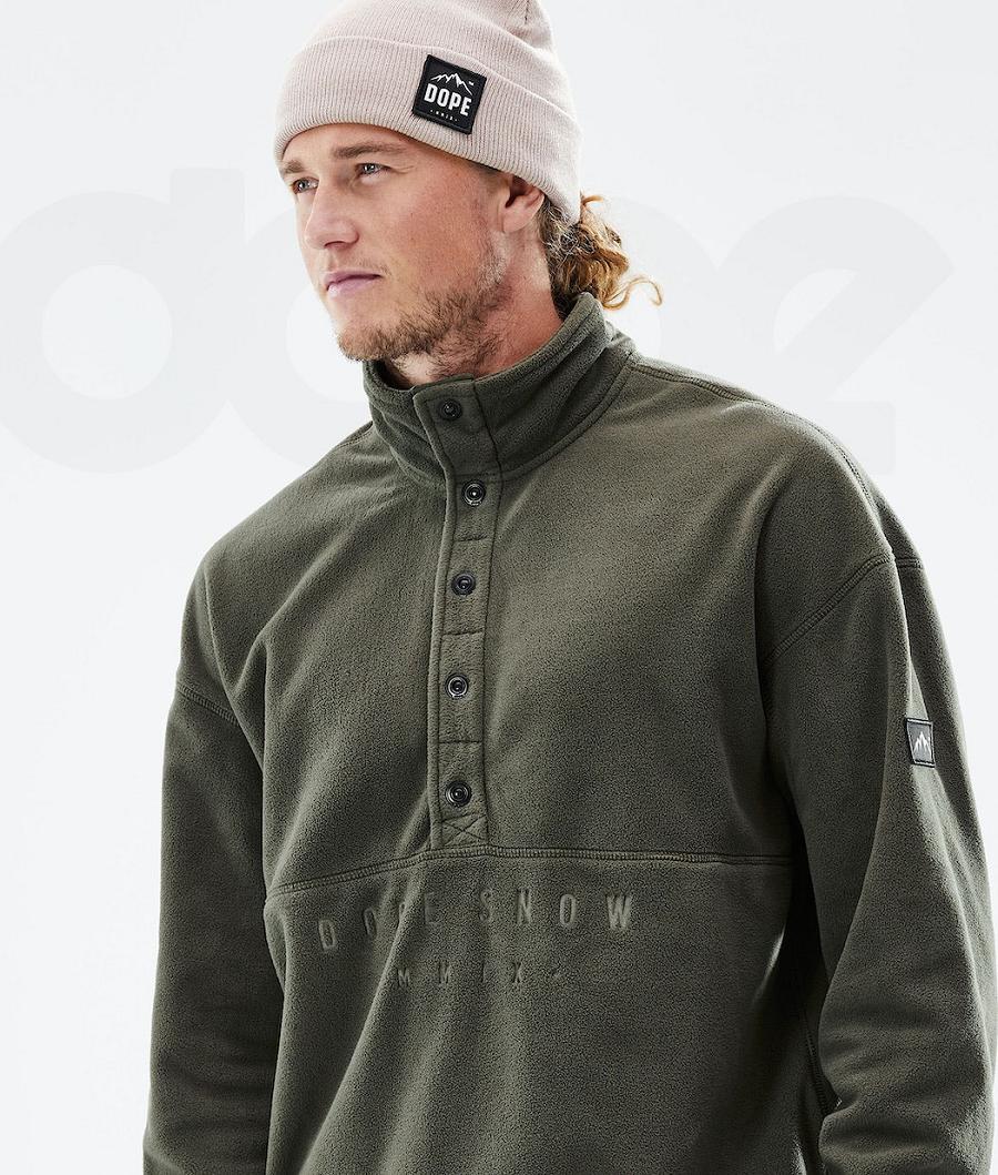 Dope Comfy 2021 Fleece Herren Olivgrün Grün | CH2041HK