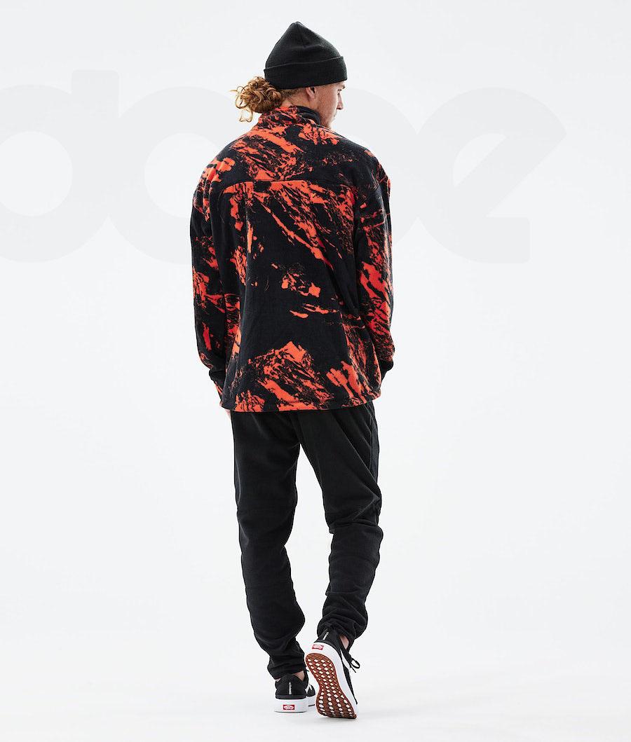 Dope Comfy 2021 Paint Fleece Herren Orange | CH2038DN