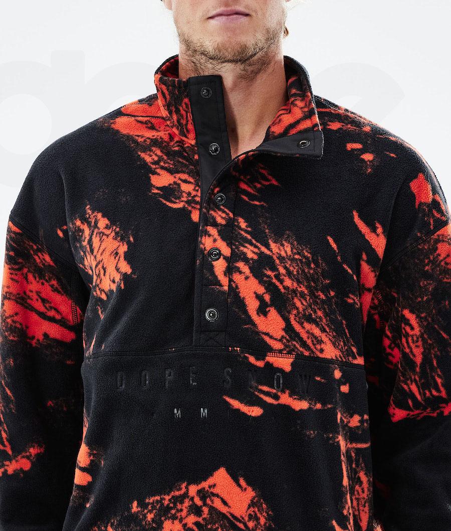 Dope Comfy 2021 Paint Fleece Herren Orange | CH2038DN