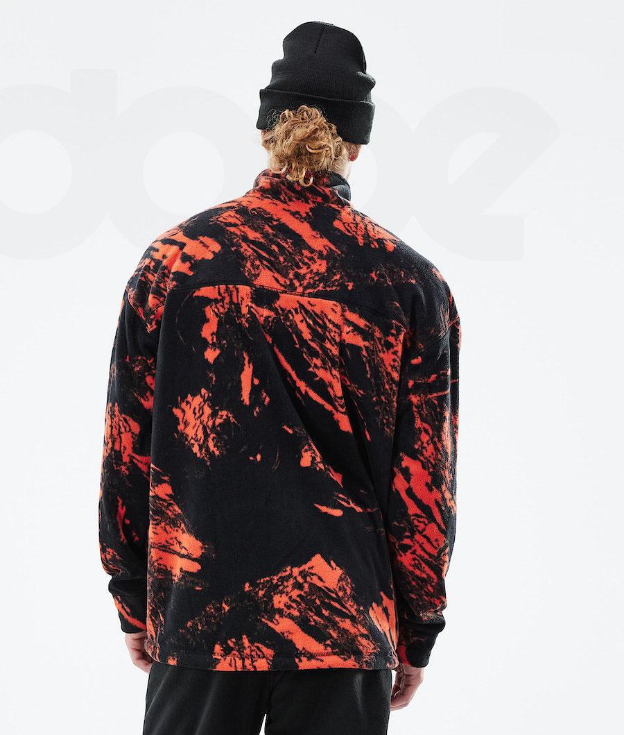 Dope Comfy 2021 Paint Fleece Herren Orange | CH2038DN