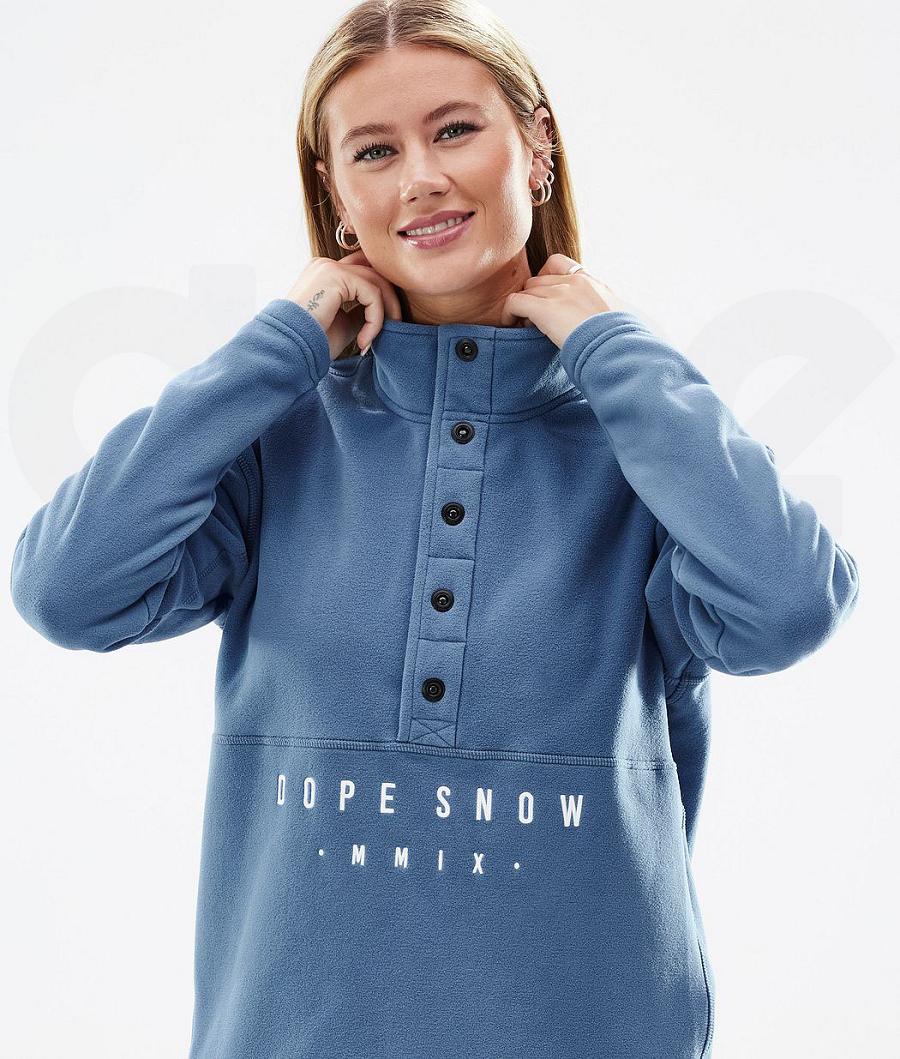 Dope Comfy W Fleece Damen Blau Grau | CH1217BC