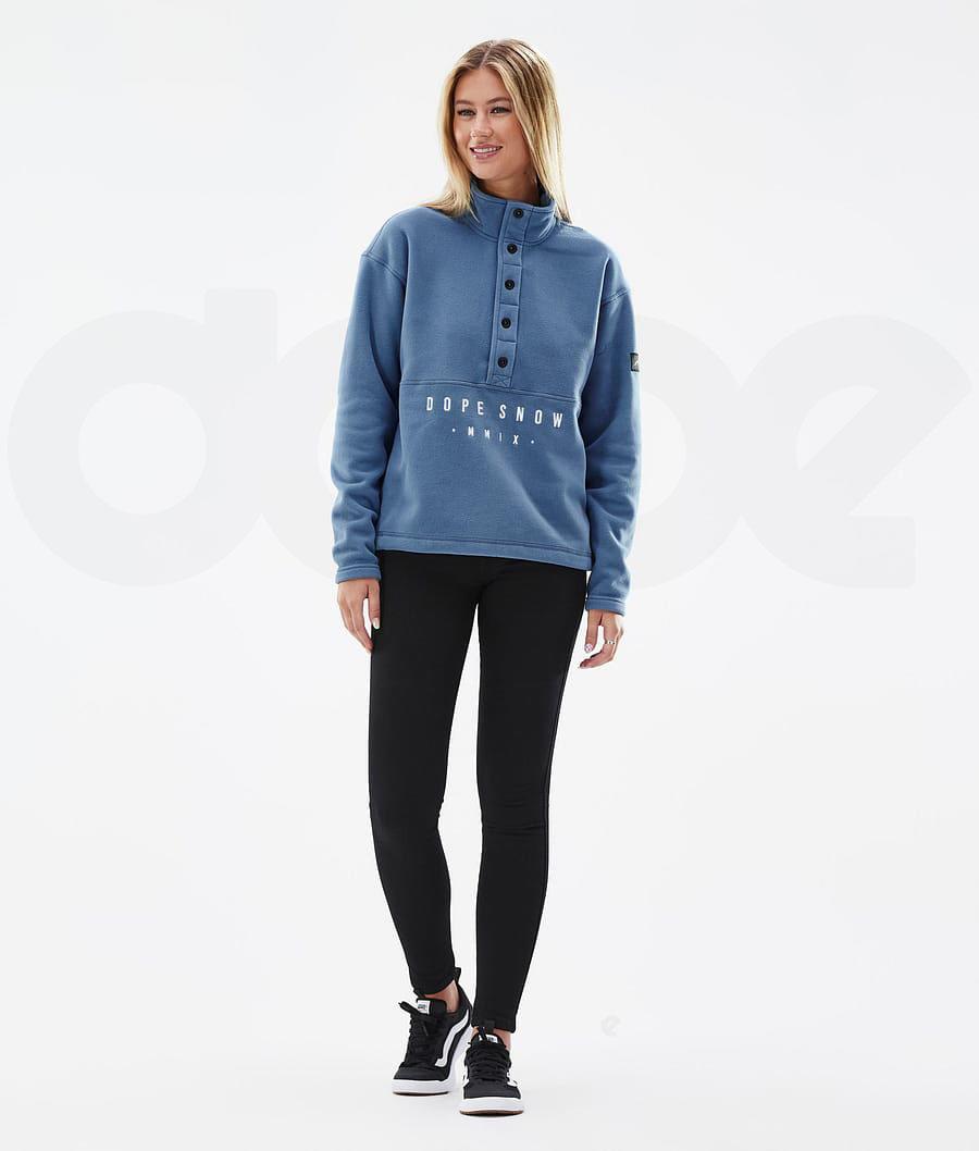 Dope Comfy W Fleece Damen Blau Grau | CH1217BC