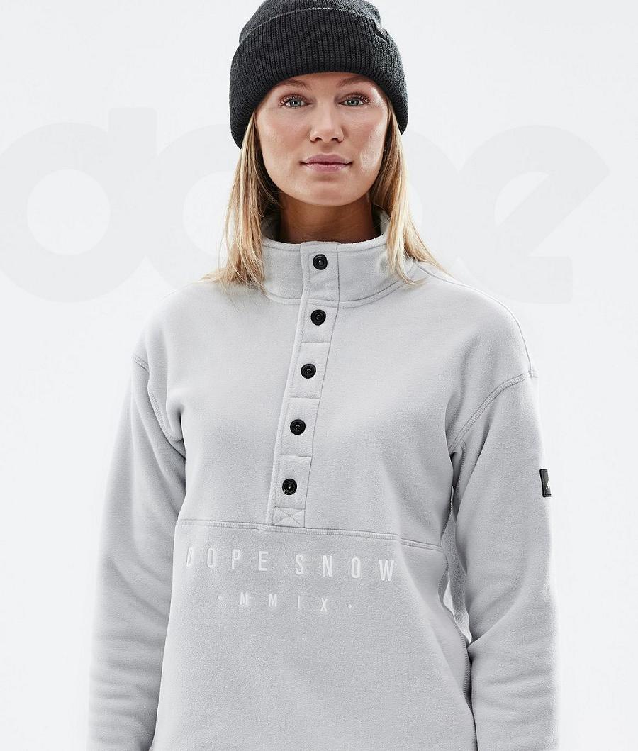 Dope Comfy W Fleece Damen Silber | CH1213ZG