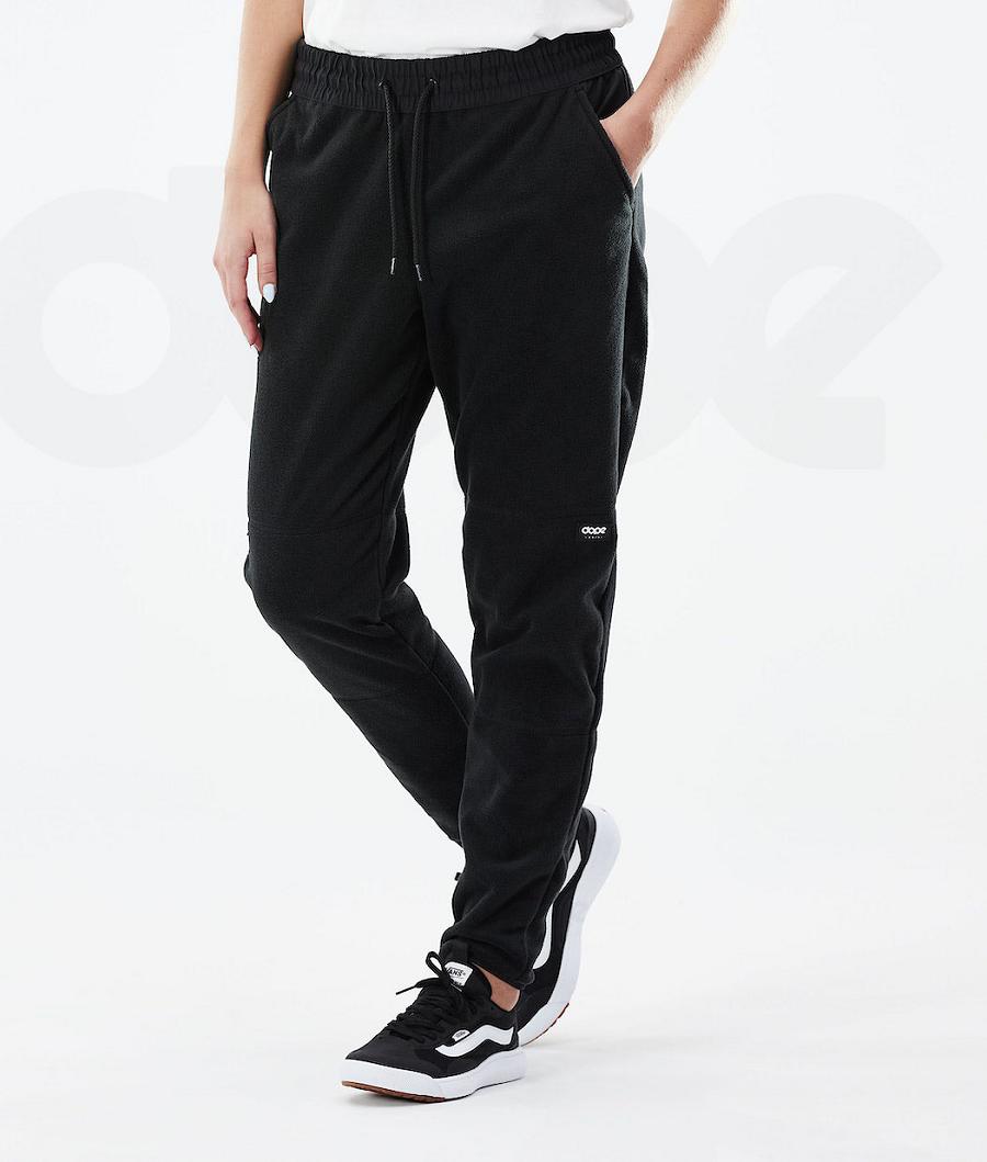 Dope Comfy W Pants Fleece Damen Schwarz | CH1215CE