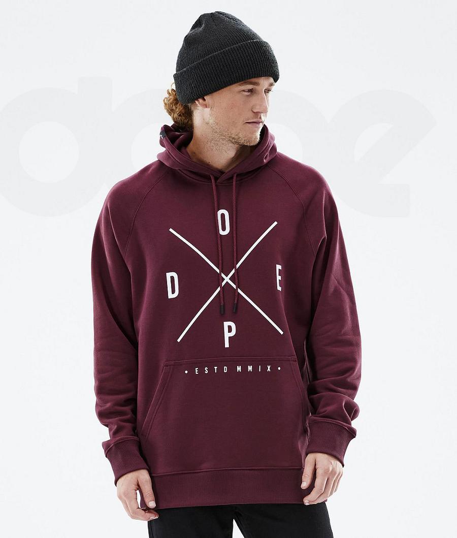 Dope Common 2X-Up Hoodie Herren Bordeaux | CH2072XF