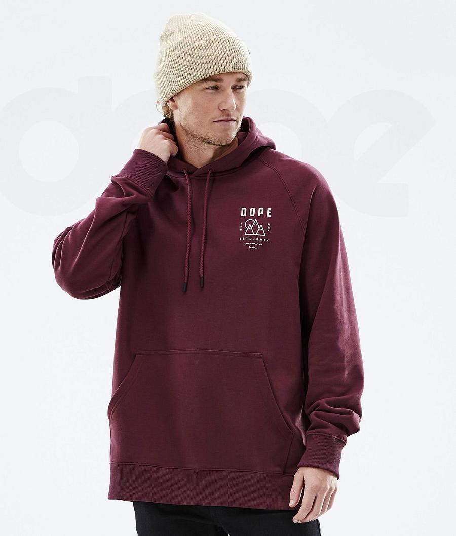 Dope Common Summit Hoodie Herren Bordeaux | CH2063SO