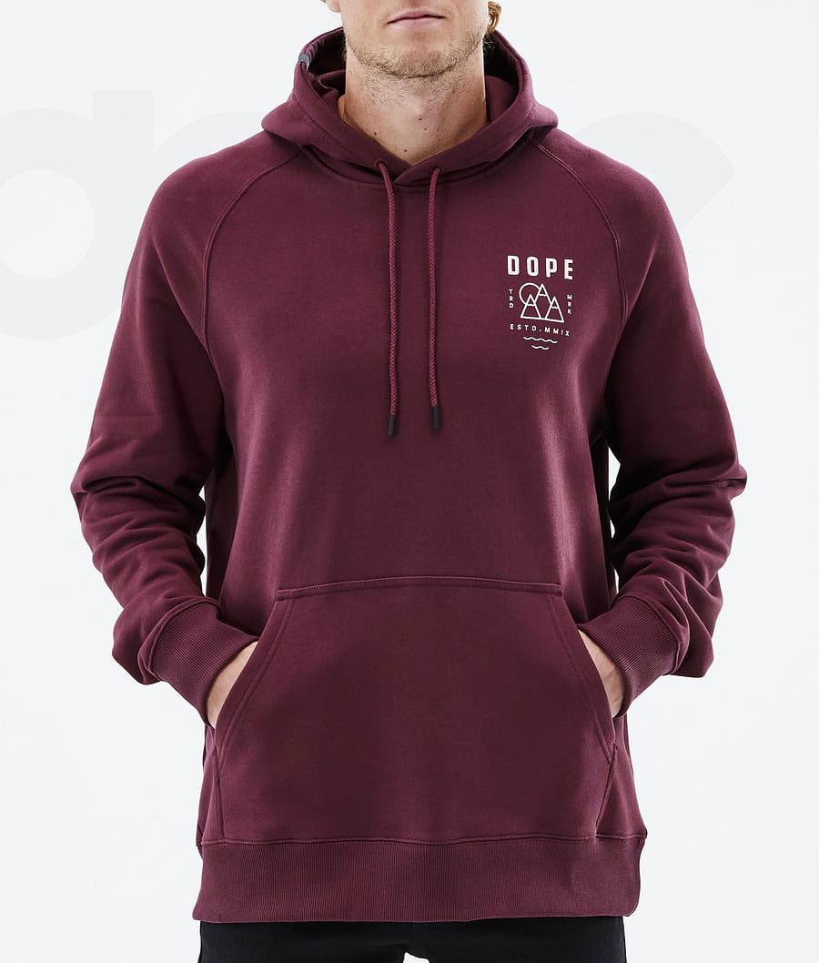 Dope Common Summit Hoodie Herren Bordeaux | CH2063SO