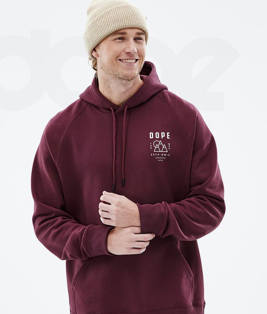 Dope Common Summit Hoodie Herren Bordeaux | CH2063SO