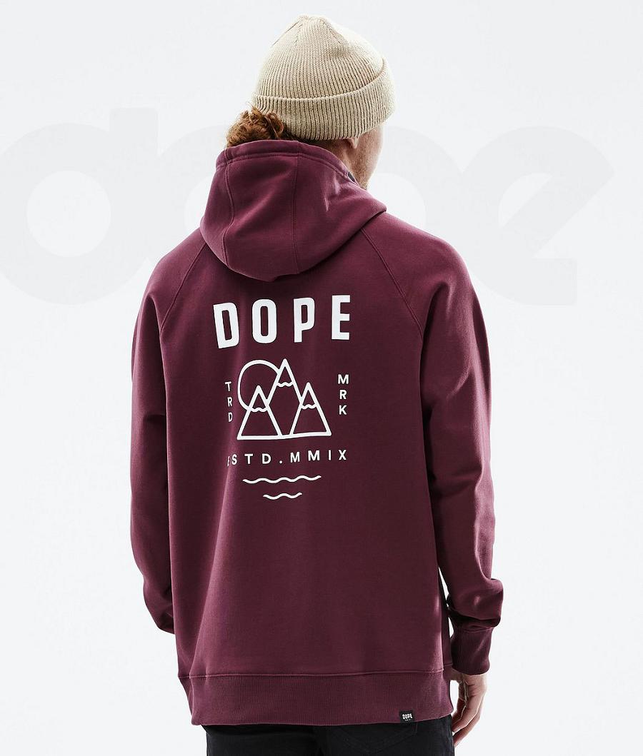 Dope Common Summit Hoodie Herren Bordeaux | CH2063SO