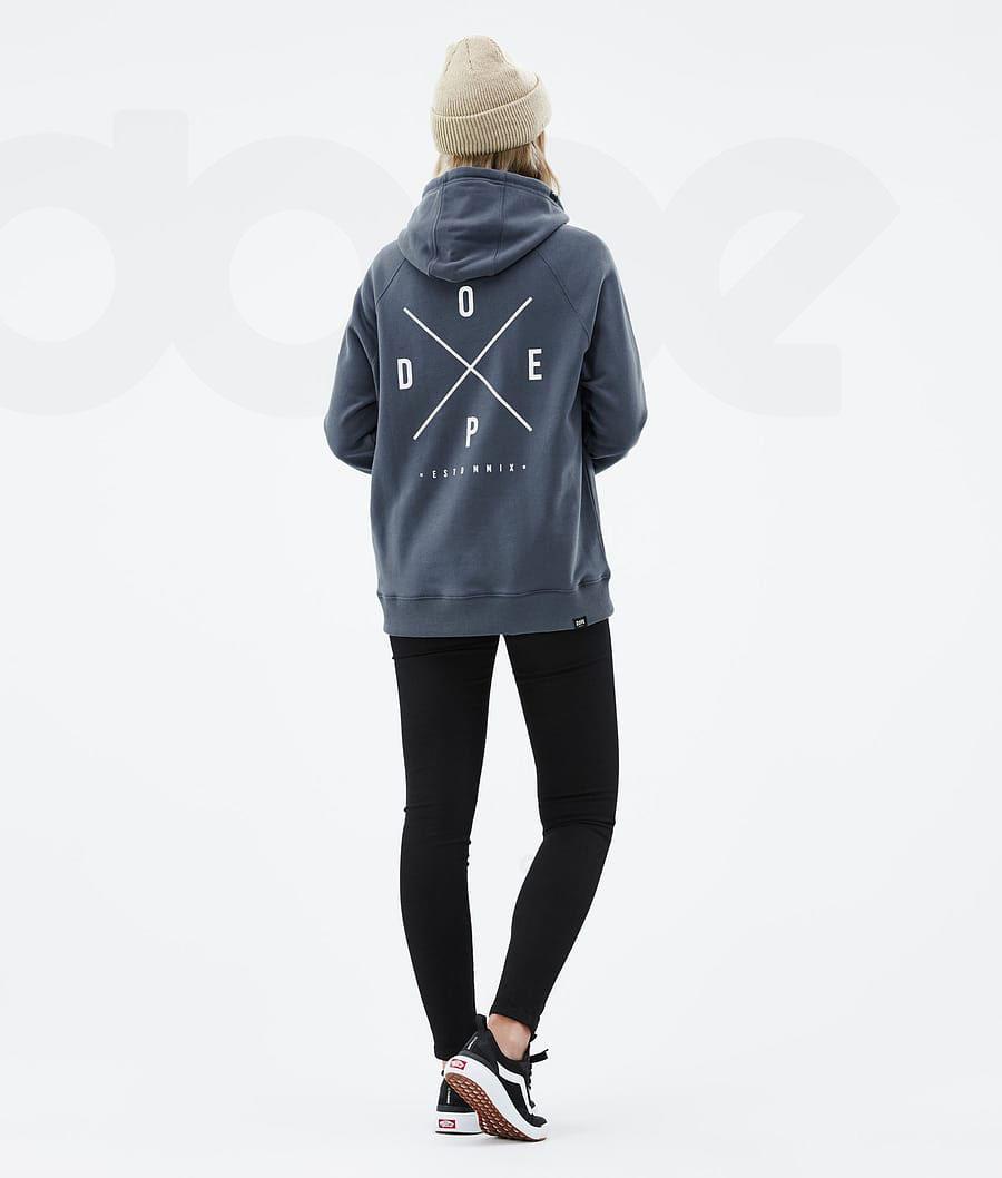 Dope Common W 2X-Up Hoodie Damen Blau | CH1242VD