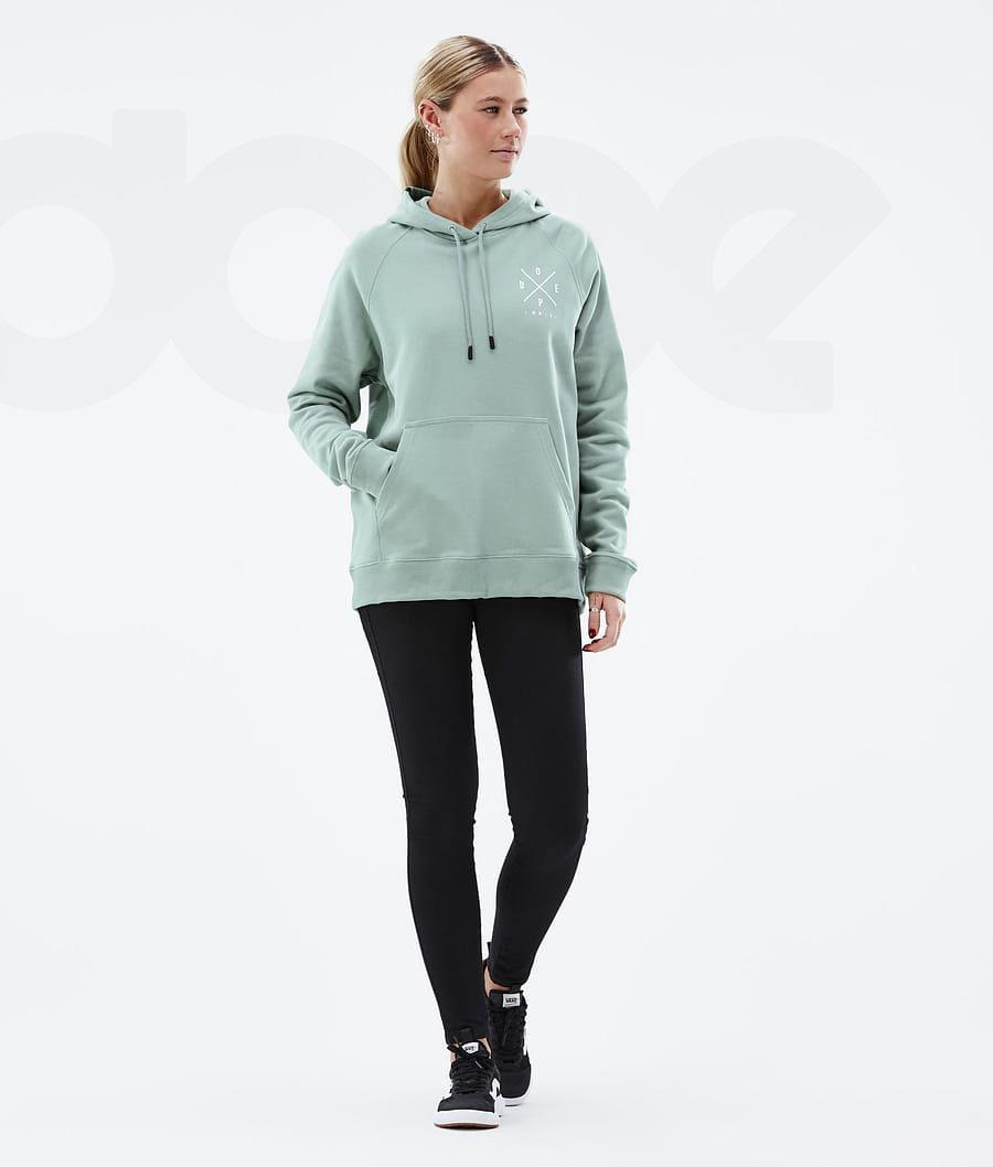 Dope Common W 2X-Up Hoodie Damen Grün | CH1240XF