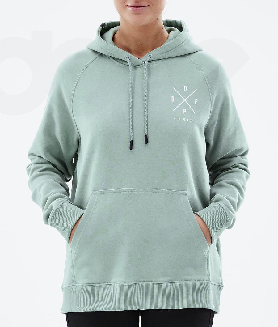 Dope Common W 2X-Up Hoodie Damen Grün | CH1240XF