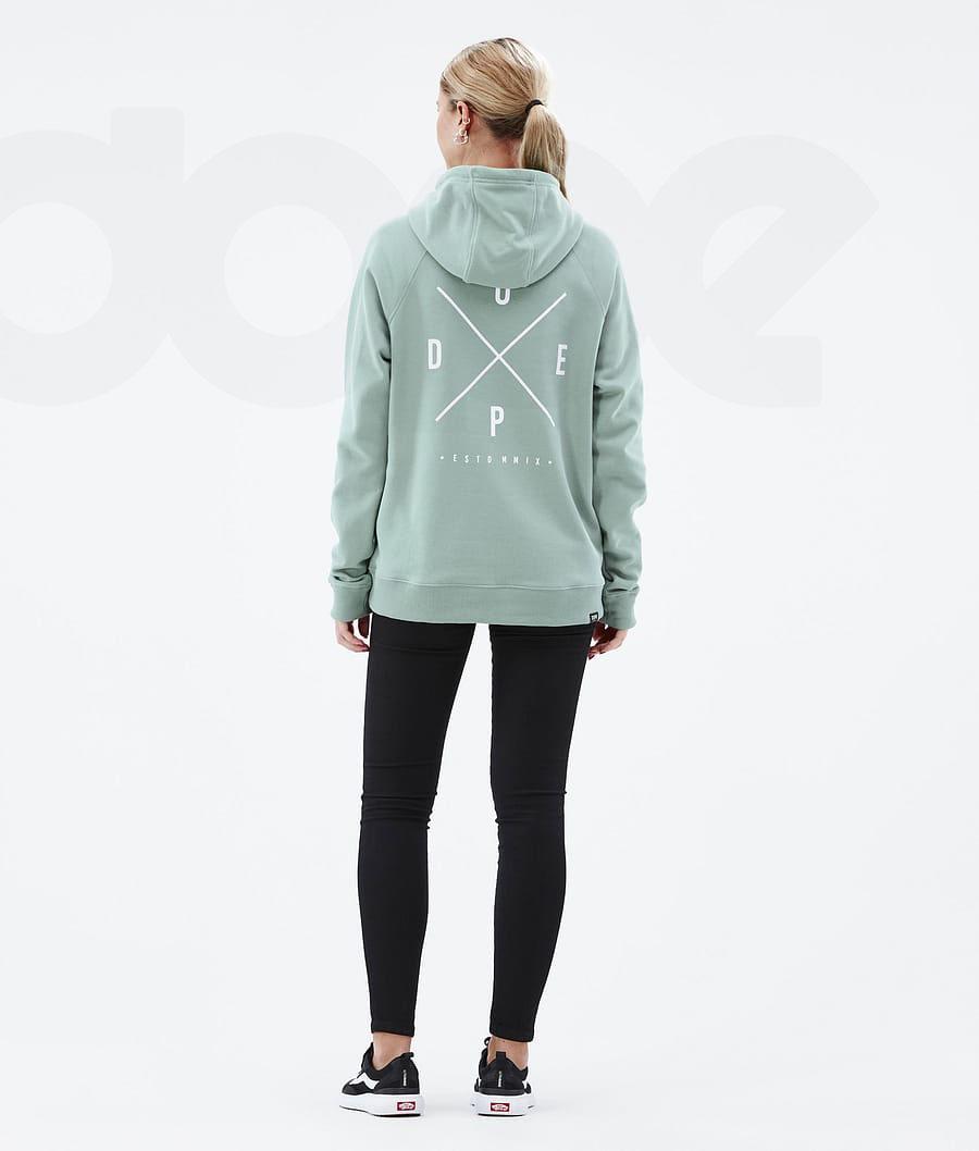 Dope Common W 2X-Up Hoodie Damen Grün | CH1240XF