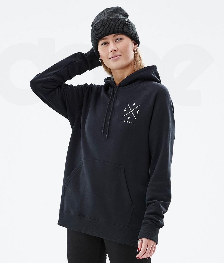 Dope Common W 2X-Up Hoodie Damen Schwarz | CH1239ZG