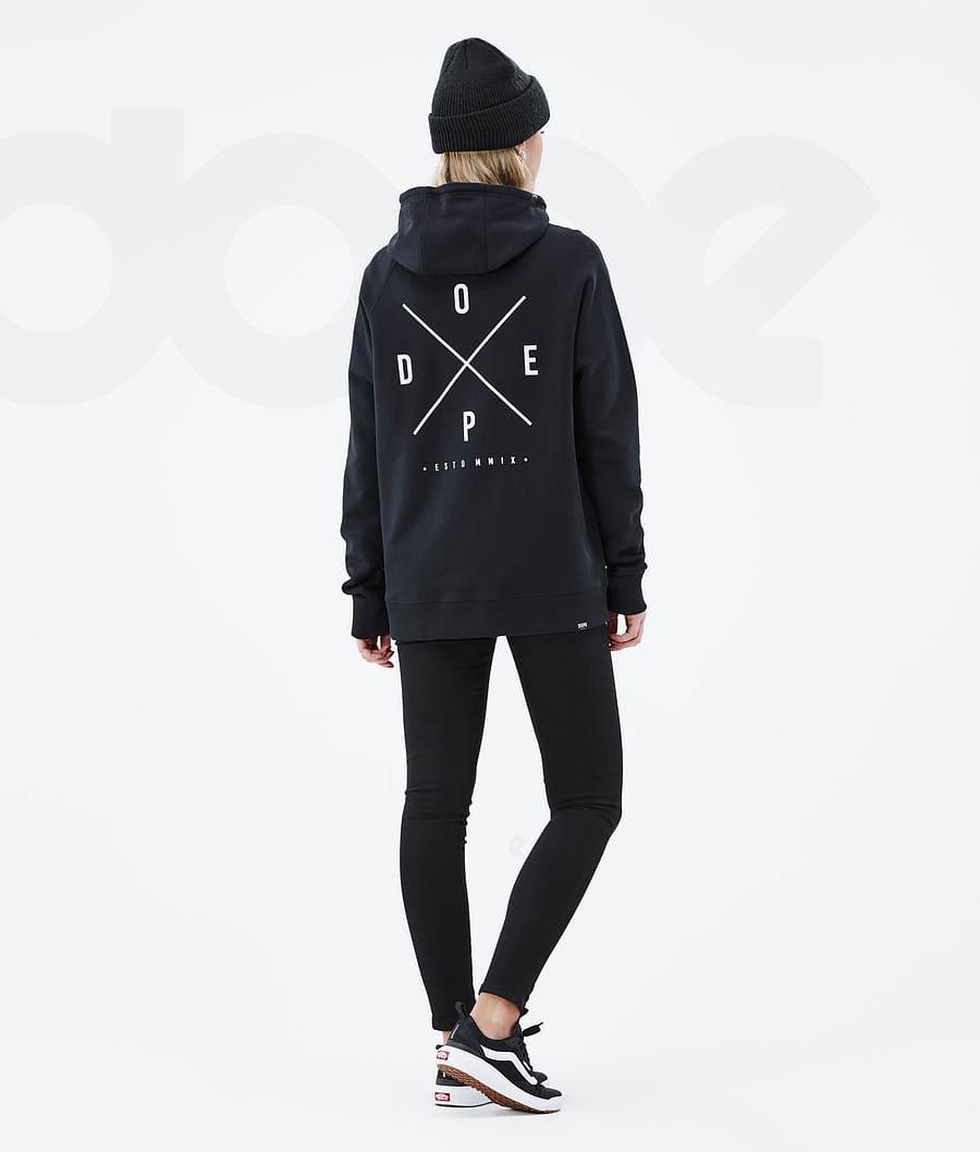 Dope Common W 2X-Up Hoodie Damen Schwarz | CH1239ZG