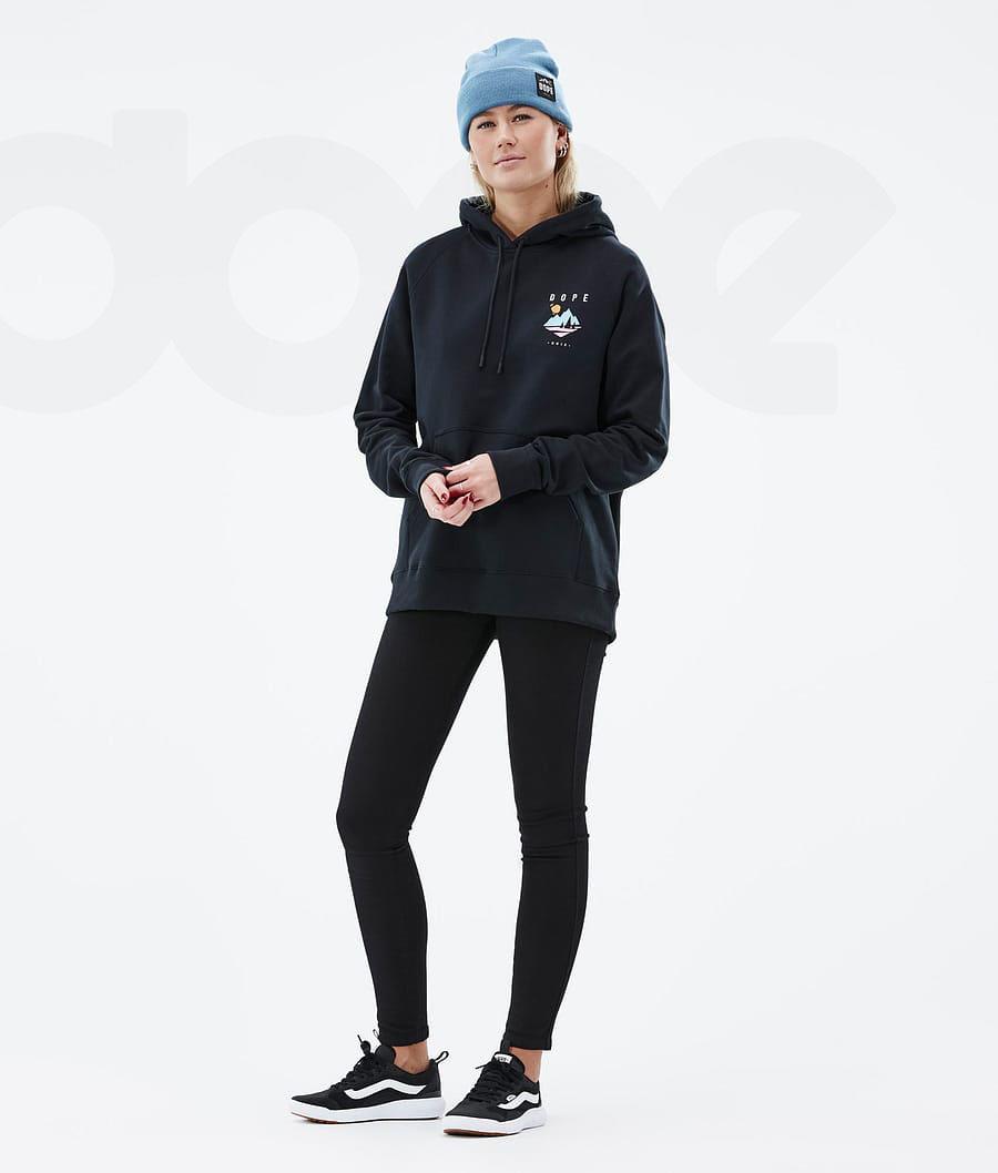 Dope Common W Hoodie Damen Grün Schwarz | CH1243BC