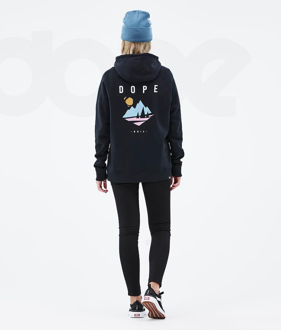 Dope Common W Hoodie Damen Grün Schwarz | CH1243BC