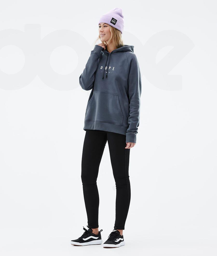 Dope Common W Peak Hoodie Damen Blau | CH1238LH