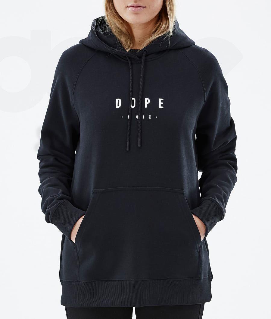 Dope Common W Peak Hoodie Damen Schwarz | CH1237KI