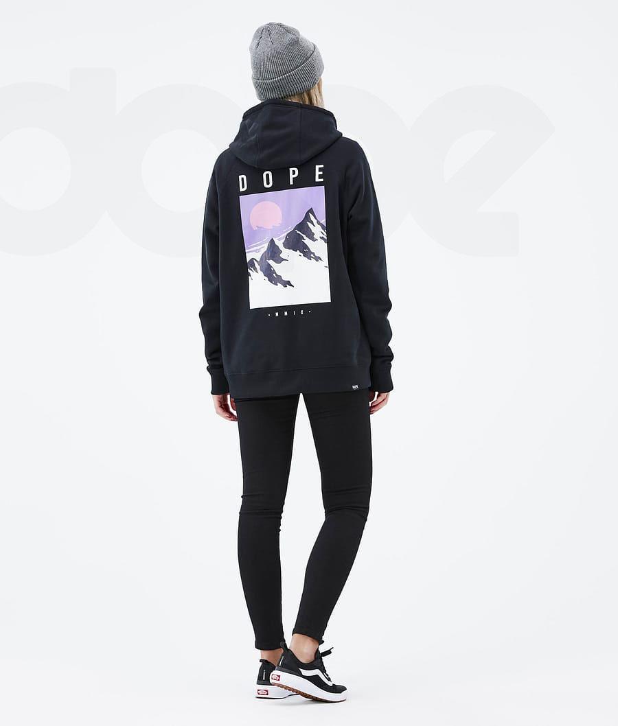 Dope Common W Peak Hoodie Damen Schwarz | CH1237KI