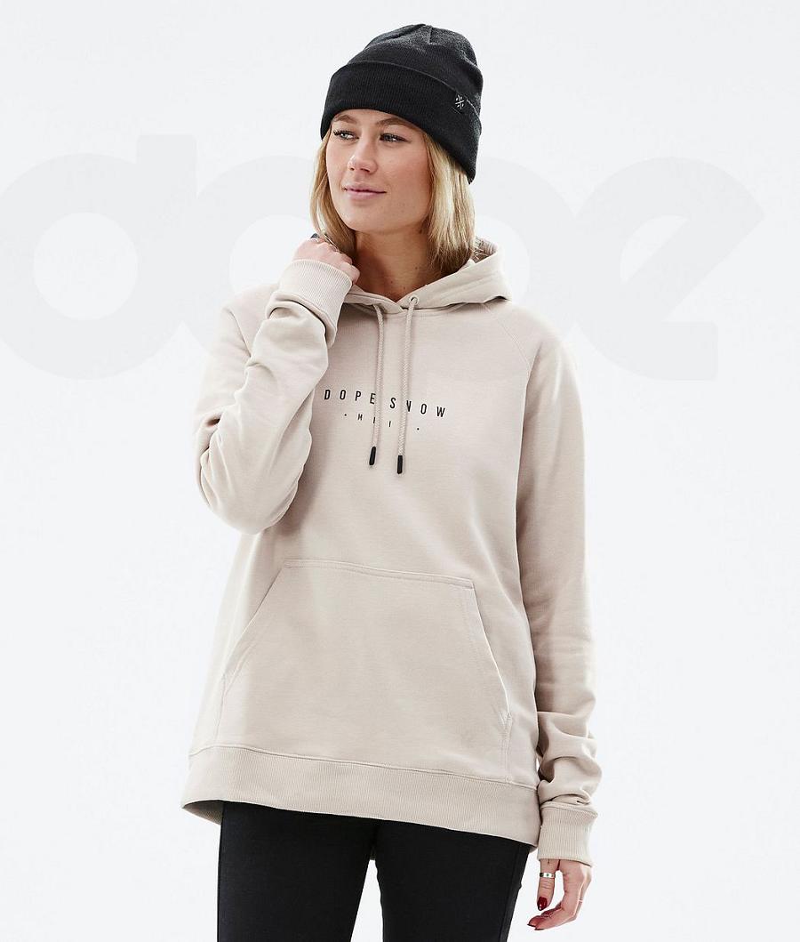 Dope Common W Range Hoodie Damen Braun | CH1236JJ