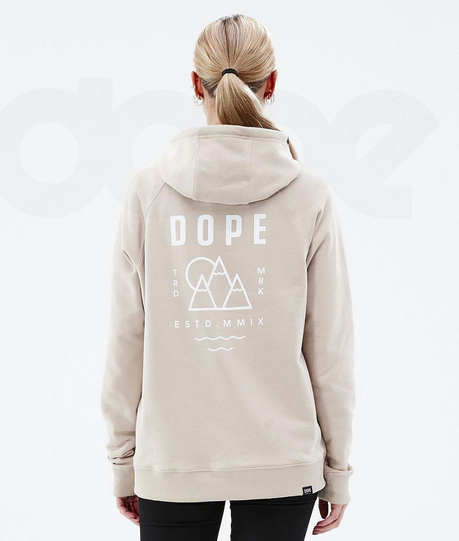 Dope Common W Summit Hoodie Damen Braun | CH1232DN